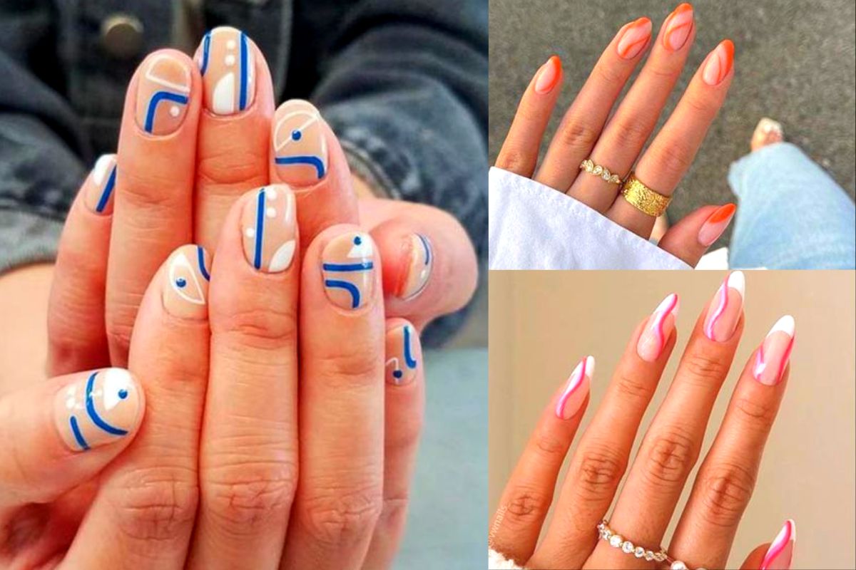 French Line Nail Designs with Geometric Patterns - wide 9